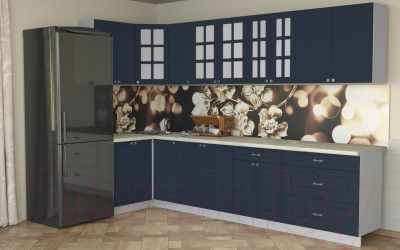 Кухонный гарнитур Интерлиния Мила Деко 1.2x3.2