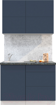 Готовая кухня Интерлиния Мила Матте 1.1 А - фото