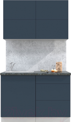 Готовая кухня Интерлиния Мила Матте 1.2 А - фото