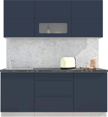 Готовая кухня Интерлиния Мила Матте 1.9 А - фото