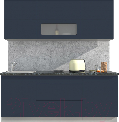 Готовая кухня Интерлиния Мила Матте 2.0 А - фото