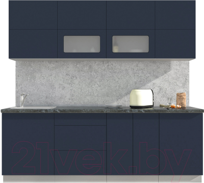 Готовая кухня Интерлиния Мила Матте 2.3 А - фото