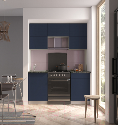 Готовая кухня Интерлиния Мила Матте 1.6 Б