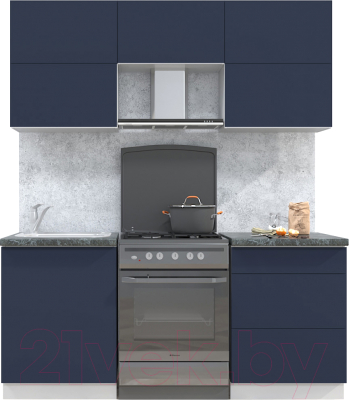 Готовая кухня Интерлиния Мила Матте 1.8 Б - фото