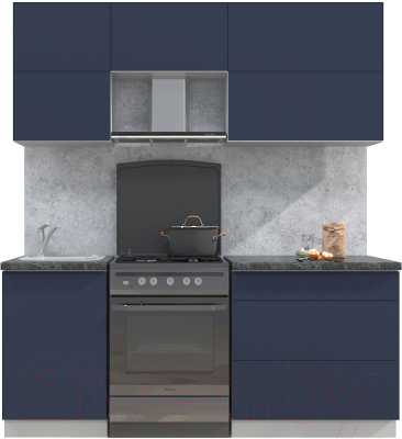 Готовая кухня Интерлиния Мила Матте 1.9 Б - фото