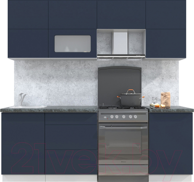 Готовая кухня Интерлиния Мила Матте 2.2 Б - фото