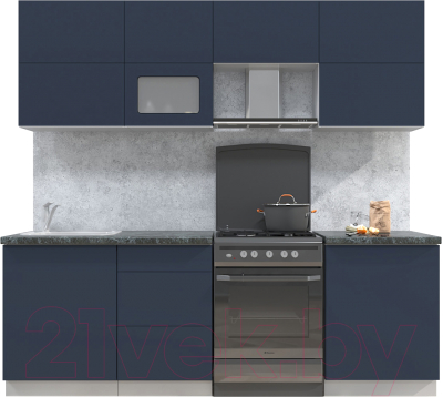 Готовая кухня Интерлиния Мила Матте 2.3 Б - фото