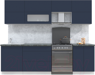 Готовая кухня Интерлиния Мила Матте 2.6 Б - фото