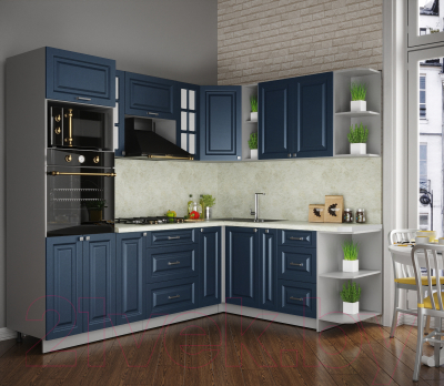 Кухонный гарнитур Интерлиния Мила Деко 1.88x2.4 правая