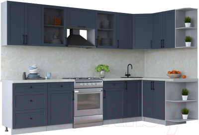 Готовая кухня Интерлиния Тренд 1.5x3.2 правая - фото