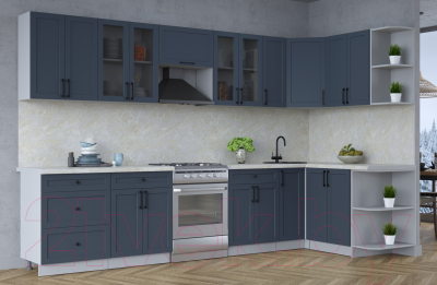 Готовая кухня Интерлиния Тренд 1.5x3.3 правая