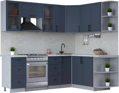 Готовая кухня Интерлиния Тренд 1.7x2.3 правая - фото