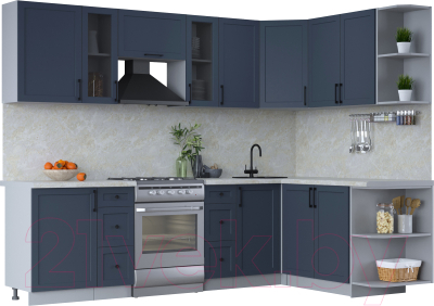 Готовая кухня Интерлиния Тренд 1.7x2.7 правая - фото