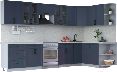 Готовая кухня Интерлиния Тренд 1.7x3.4 правая - фото