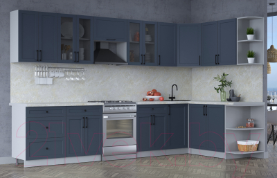 Готовая кухня Интерлиния Тренд 1.7x3.4 правая