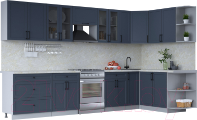 Готовая кухня Интерлиния Тренд 1.7x3.5 правая - фото