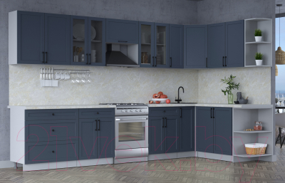 Готовая кухня Интерлиния Тренд 1.7x3.5 правая