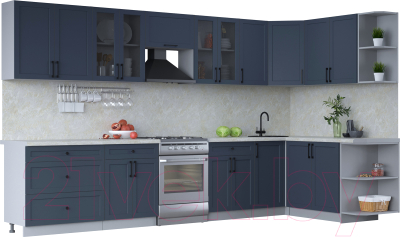 Готовая кухня Интерлиния Тренд 1.7x3.6 правая - фото