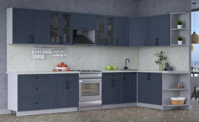 Готовая кухня Интерлиния Тренд 1.7x3.6 правая