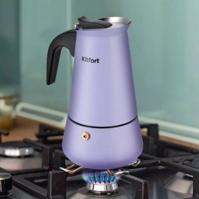 Гейзерная кофеварка Kitfort КТ-7149