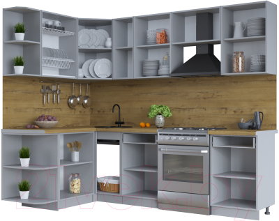 Готовая кухня Интерлиния Тренд 1.5x2.5 левая