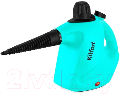 Пароочиститель Kitfort КТ-9138-2 (черный/зеленый) - фото