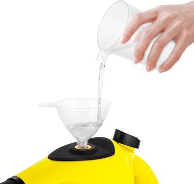 Пароочиститель Kitfort КТ-9138-3 (черный/желтый)