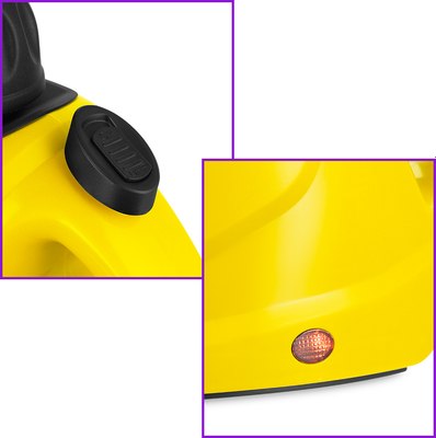 Пароочиститель Kitfort КТ-9138-3 (черный/желтый)