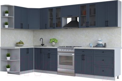 Готовая кухня Интерлиния Тренд 1.5x3.3 левая - фото