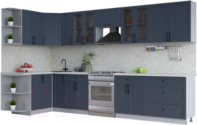 Готовая кухня Интерлиния Тренд 1.5x3.5 левая - фото