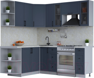 Готовая кухня Интерлиния Тренд 1.7x2.1 левая - фото