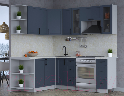 Готовая кухня Интерлиния Тренд 1.7x2.1 левая