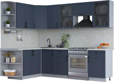 Готовая кухня Интерлиния Тренд 1.7x2.6 левая - фото