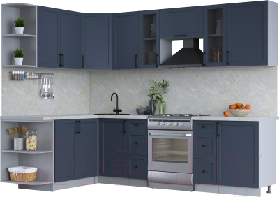 Готовая кухня Интерлиния Тренд 1.7x2.7 левая - фото