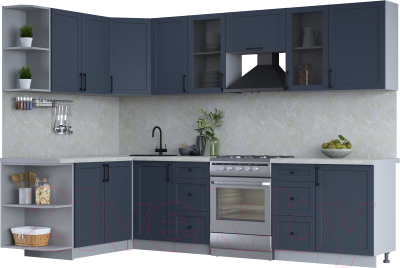 Готовая кухня Интерлиния Тренд 1.7x2.9 левая - фото