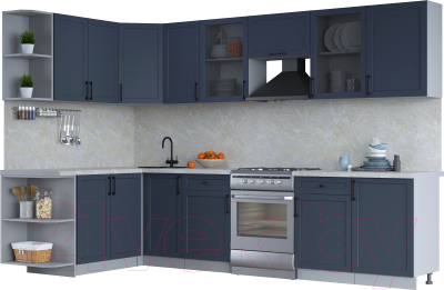 Готовая кухня Интерлиния Тренд 1.7x3.1 левая - фото