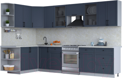 Готовая кухня Интерлиния Тренд 1.7x3.2 левая - фото