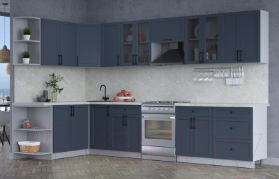 Готовая кухня Интерлиния Тренд 1.7x3.4 левая