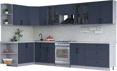 Готовая кухня Интерлиния Тренд 1.7x3.5 левая - фото