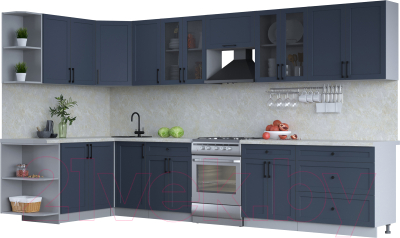 Готовая кухня Интерлиния Тренд 1.7x3.6 левая - фото