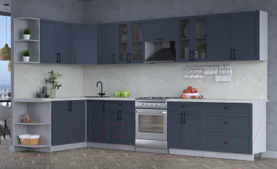 Готовая кухня Интерлиния Тренд 1.7x3.6 левая