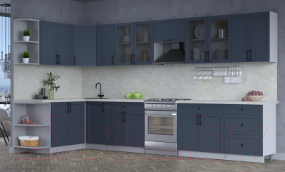 Готовая кухня Интерлиния Тренд 1.7x3.8 левая