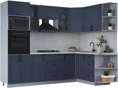 Готовая кухня Интерлиния Тренд 1.68x2.6 ВТ правая - фото