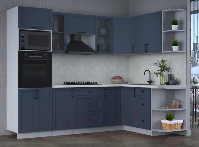 Готовая кухня Интерлиния Тренд 1.68x2.6 ВТ правая