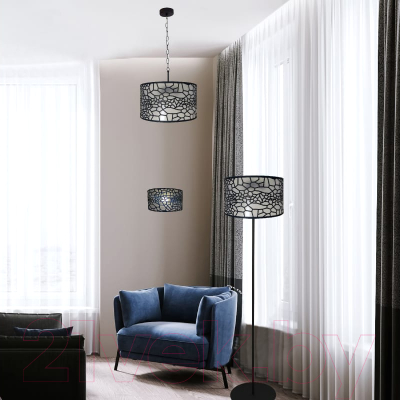 Потолочный светильник Элетех Гео 231 НСБ 01-3x60-174 Е27 / 1005405267 (черный муар)