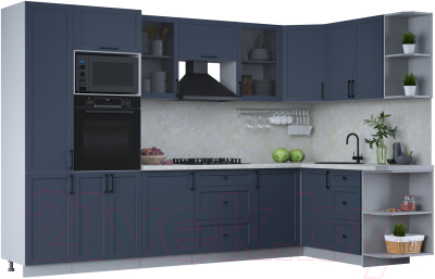 Готовая кухня Интерлиния Тренд 1.68x3.2 ВТ правая - фото