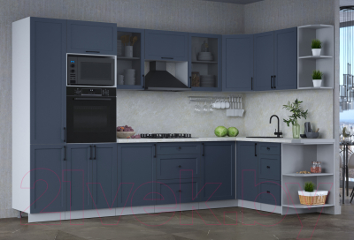 Готовая кухня Интерлиния Тренд 1.68x3.2 ВТ правая