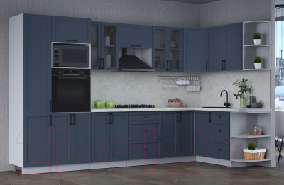 Готовая кухня Интерлиния Тренд 1.68x3.4 ВТ правая