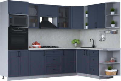 Готовая кухня Интерлиния Тренд 1.88x2.8 ВТ правая