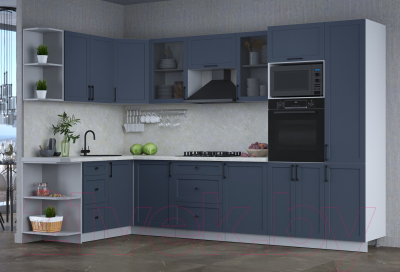 Готовая кухня Интерлиния Тренд 1.68x3.2 ВТ левая